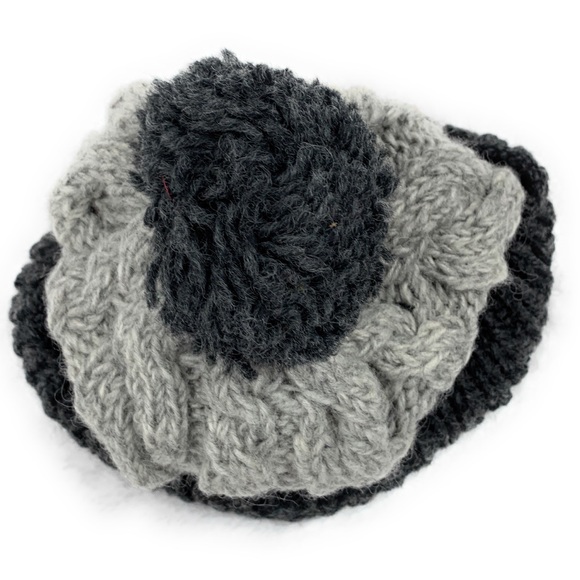 Handmade Chunky knit wool beanie - Picture 3 of 4